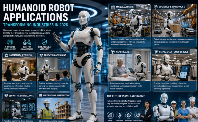Humanoid Robot Applications Transforming Industries in 2026