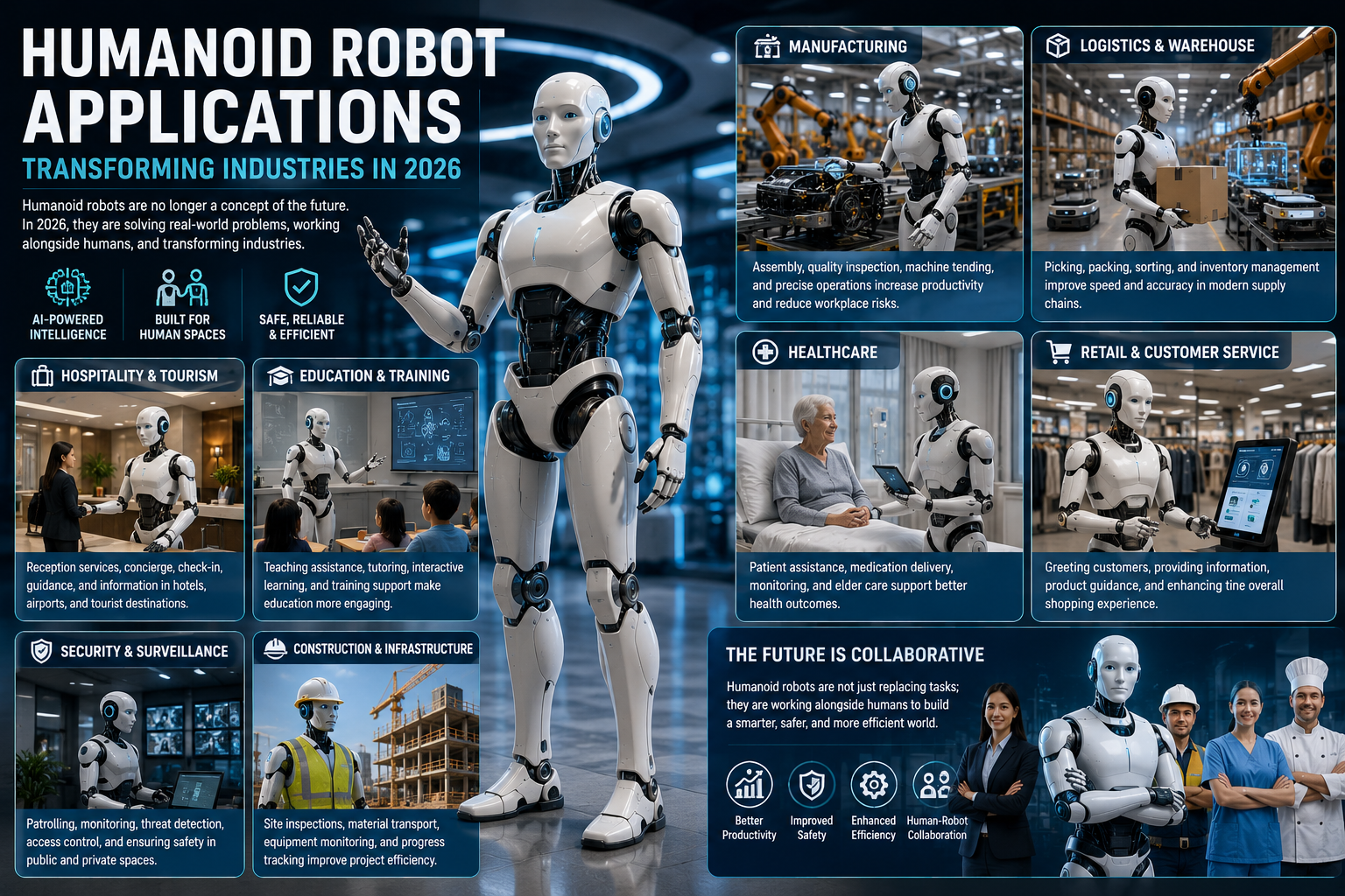 Humanoid Robot Applications Transforming Industries in 2026