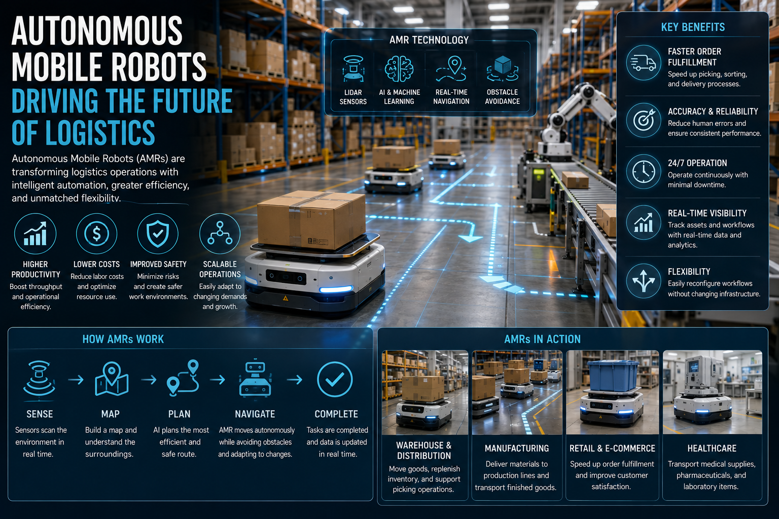 Autonomous Mobile Robots Driving the Future of Logistics