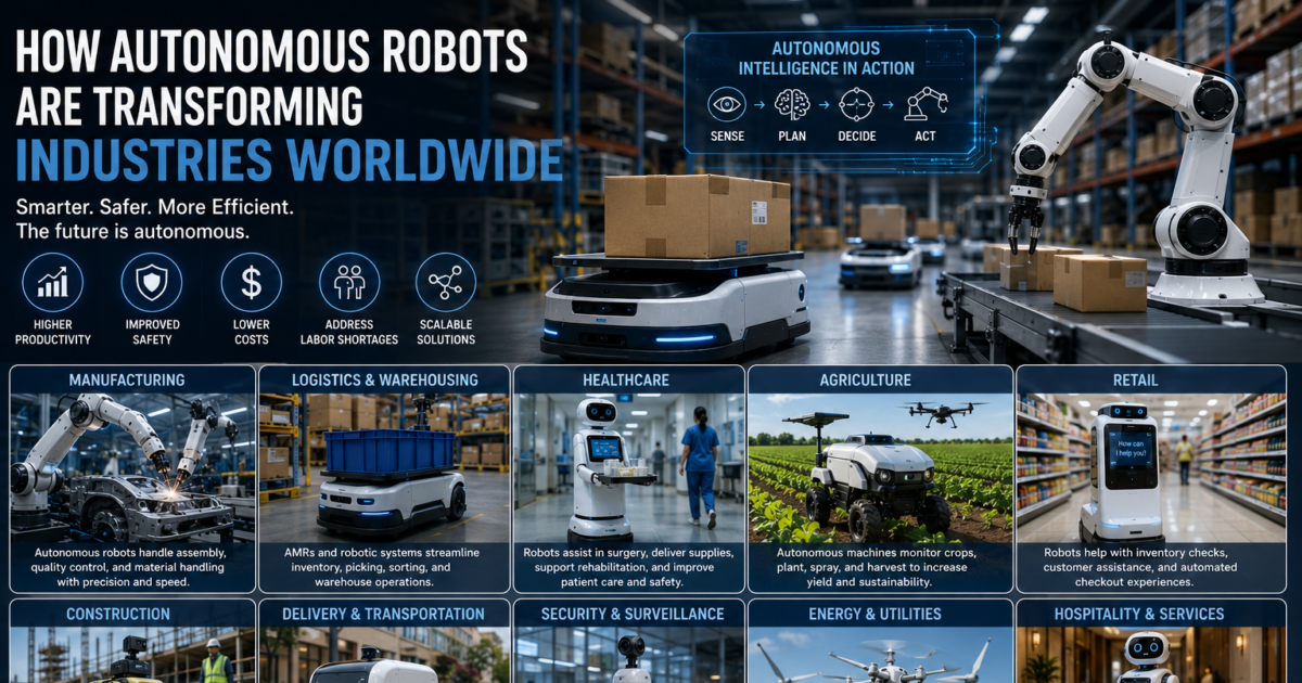 How Autonomous Robots Are Transforming Industries Worldwide