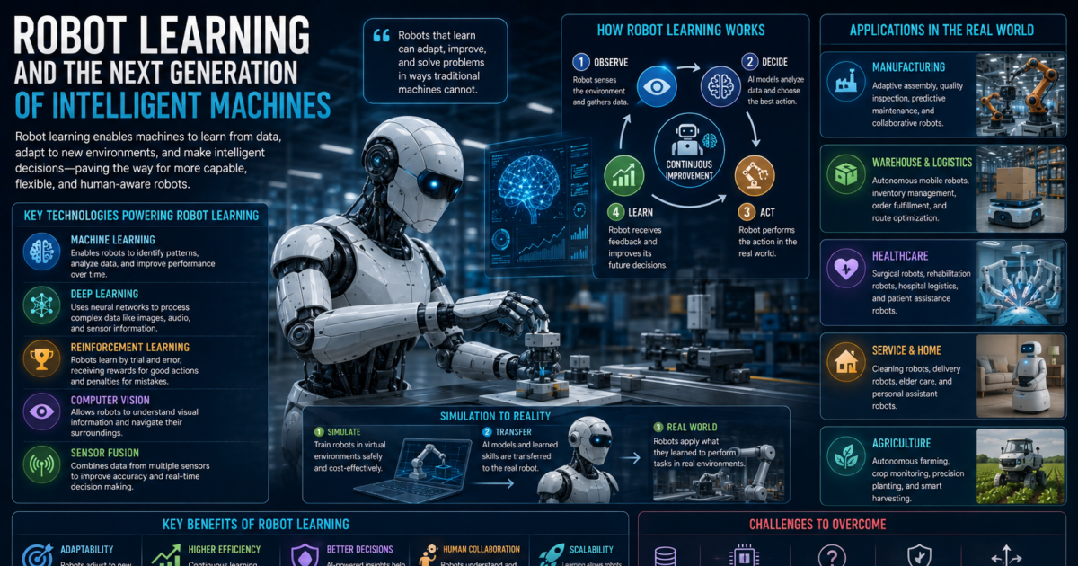 Robot Learning and the Next Generation of Intelligent Machines