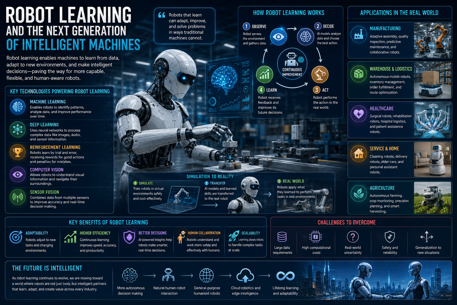Robot Learning and the Next Generation of Intelligent Machines