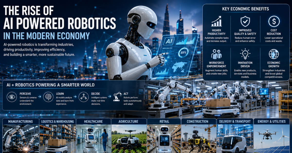 The Rise of AI Powered Robotics in the Modern Economy