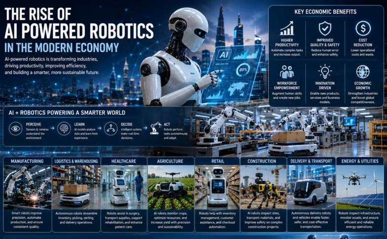 The Rise of AI Powered Robotics in the Modern Economy