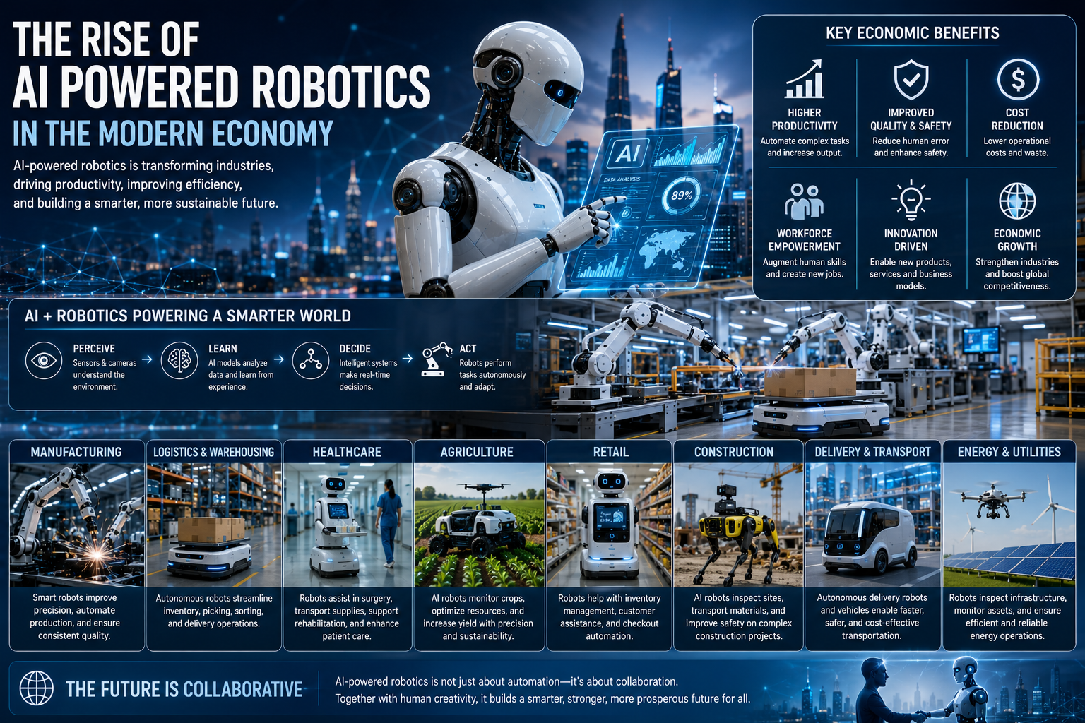 The Rise of AI Powered Robotics in the Modern Economy